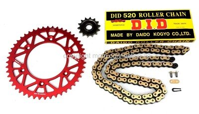 DID Chain & Sprocket Kit 13 T / 49 T for Honda CRF250 R Motocross 2022 - 2025