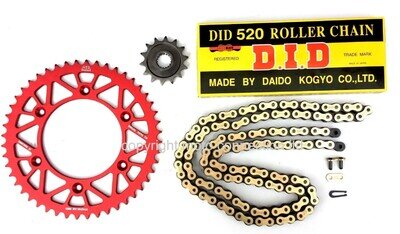DID Chain & Sprocket Kit 13 T / 51 T for HONDA CR250 MOTOCROSS 1989 - 2007