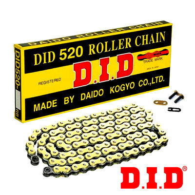 DID 520 Gold & Black Chain for HONDA CRF250 R CRF450 R Motocross 2002 - 2026