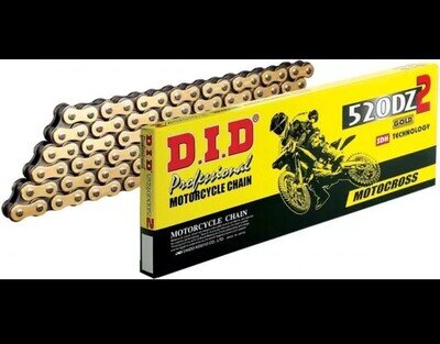 DID Motocross Enduro 520 DZ2 120 Links Professional Motocross Gold Drive Chain