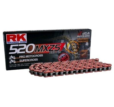 RK RR520MXZ5 112L Pro MX Chain RED Takasago Premium Motocross Chain (£94rrp!!)