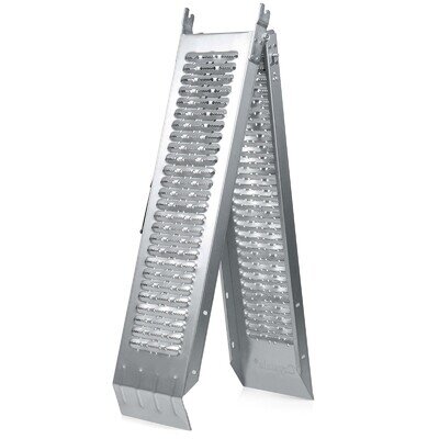 1 x VEHICLE LOADING RAMP HEAVY DUTY 200KG CAPACITY FOLDING MOTORBIKE BIKE ACCESS