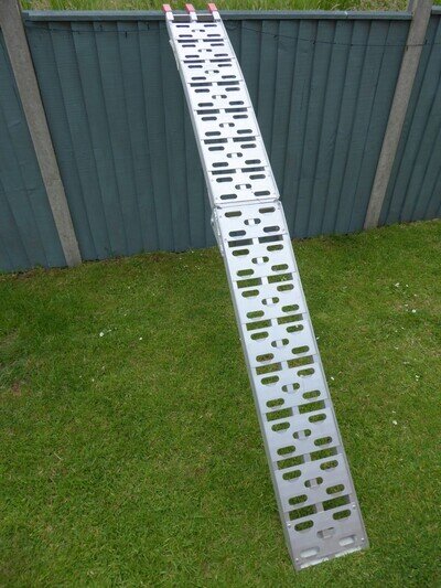Folding Motorcycle Bike Loading Ramp, 340Kg Load, 2200mm long x 230mm Aluminium
