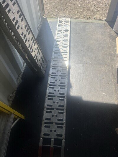 Pair Of Heavy Duty Folding Aluminium Loading Ramps