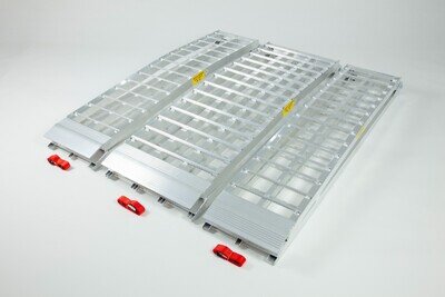 Extra Wide Motorcycle Loading Ramp Kit, 2380mm long - 3 Ramps Included - Bike...