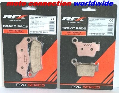 RFX PRO FRONT & REAR BRAKE PADS for HONDA CRF250R CRF450R MOTOCROSS 2002 - 2026