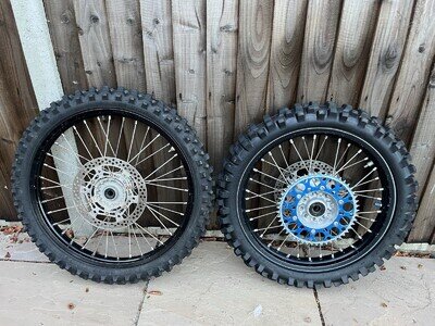 Yamaha Yz125 Yz250 2005-2021 Used Motocross Enduro Wheels Rims Tyres Hubs Black