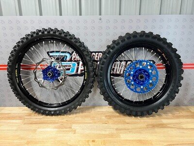 KTM/Husqvarna 21x19 Talon Rims / Haan Hubs Motocross Wheels With Tyres #A