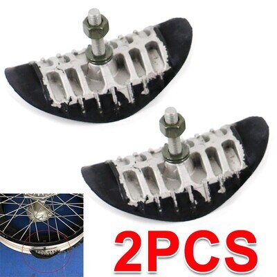 2 Rim Lock 2.15" Rear Wheel Motocross for Enduro MX Apico Metal Body Tyre Clamp