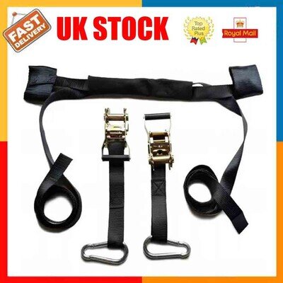 Motorcycle Handlebar Tiedown Ratchet Straps Transit Motocross Motorbike Bike