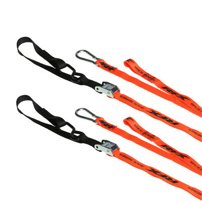 RFX MOTOCROSS TIE DOWNS STRAPS ORANGE KTM SXF250 SXF350 SXF450