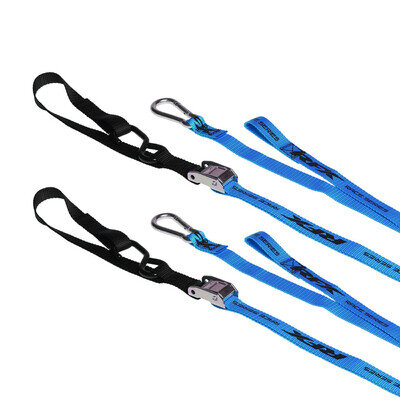 RFX MOTOCROSS TIE DOWNS STRAPS Blue/Black BNWT MX Transport