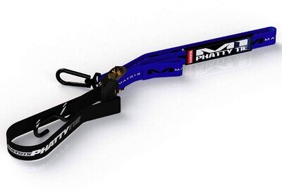 Matrix M1 Phatty Blue Ratchet Tie Downs 1.5in MX Motocross Heavy Duty Straps