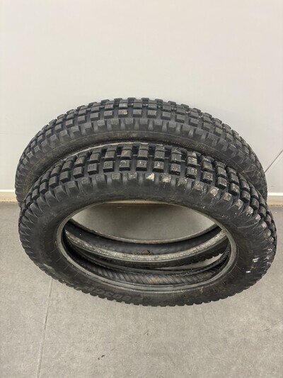 Dunlop Trials bike tyres pair (not used)