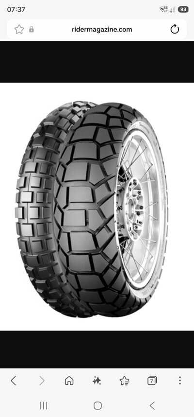 PAIR of ADVENTURE Tyres Continental Rocks TKC70_160/60 R17 + TKC80_120/70/R17