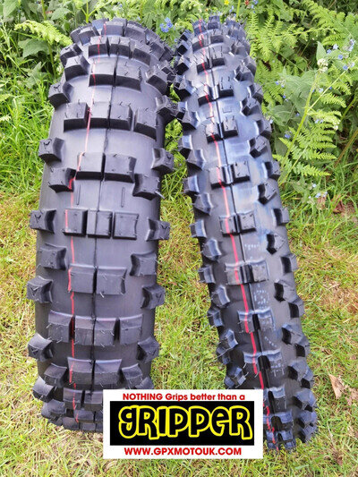 90/100-21 FIRM + 140/80-18 GRIPPER ROAD LEGAL ENDURO TYRE DEAL