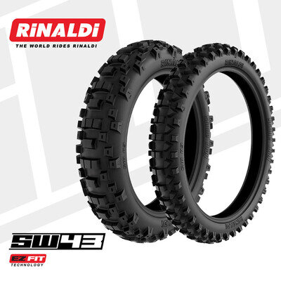 RINALDI SW43 140/80-18 90/100-21 Offroad tyre Enduro Pair combo