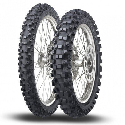 MX Motocross Tyres Dunlop Geomax MX53 80/100 -21 & 110/90 -19 NHS TT Pair