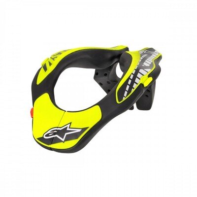 ALPINESTARS Youth Neck Support-Fluo Yellow Black - One size Youth MX Protection