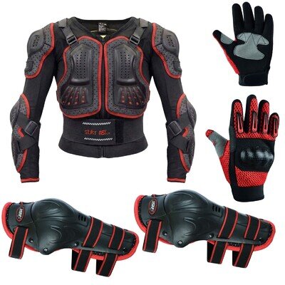 Kids Motocross Bike Chest Back Body Armour Protector Off-Road Dirtbike Protector