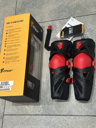Thor Force XP Youth Knee Braces Kids Motocross Mx Xs Pads MTB Bike boys girls