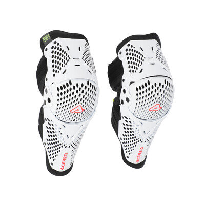 ACERBIS K035 HINGED KNEE GUARDS BRACE WITH UNDERSLEEVE WHITE MOTOCROSS MX ENDURO