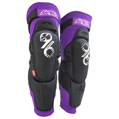 EVS SLAYCO KNEE SHIN GUARDS BLACK PURPLE AXEL HODGES MOTOCROSS MX ENDURO MTB BMX