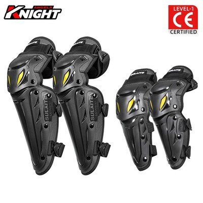 MX Motorcycle Motocross Hinged Knee Shin Pads Guard Protective Gear Body Armour