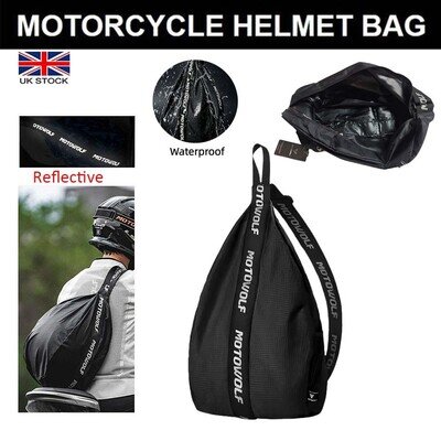 Motorcycle Helmet Bag Motorbike Helmet Reflective Storage Shoulder Bag Backpack