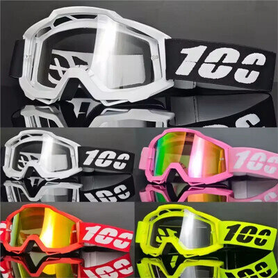 100% STRATA 2 MOTOCROSS MX GOGGLES enduro bike 100 PERCENT MIRROR / CLEAR