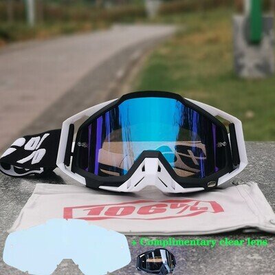 Motorcycle Racing Goggles Motocross Dirt Bike Off-road Eyewear MX MTB ATV UTV UK