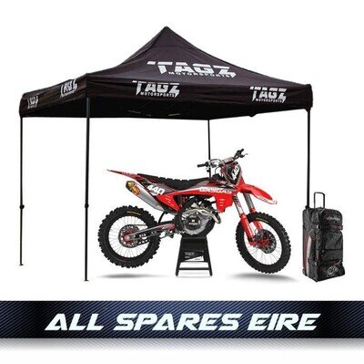 TAG-Z EASY-UP RACE GAZEBO TENT 3X3M BLACK MOTORBIKE PIT TENT MOTOCROSS CYCLING