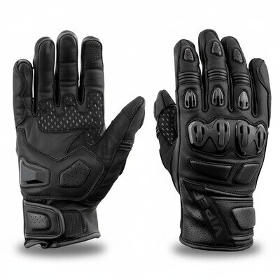 ViPER Leather CE Motorcycle Gloves Short Cuff Reactor Motorbike Riding Gloves