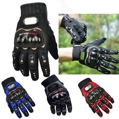 Motorcycle Armoured Knuckle Pro Biker Motor Cross Racing Gloves M-XXL Motorbike