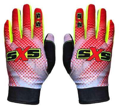 SXS Motorcycle Trials Bike Red Gloves "New On The Market" Size Medium FREE P&P