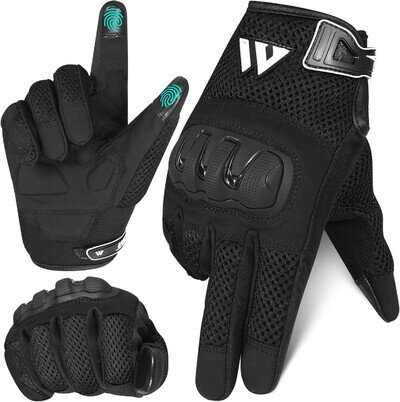 Motorbike Motorcycle Leather Gloves Waterproof Knuckle Thermal Protection gloves