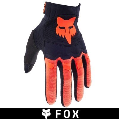 Fox MX Gloves Fox Dirt Paw Gloves MX Motocross Enduro MTB Fox Gloves Orange