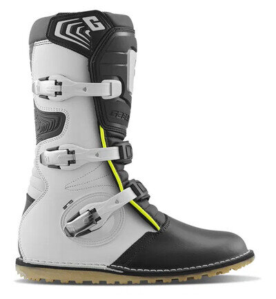Gaerne Balance Pro Tech Kids Motorcycle Trials Boots White / Black / Fluo Yellow
