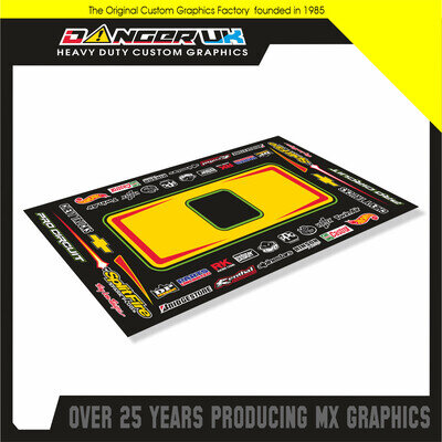 MOTOCROSS BIKE PADDOCK GARAGE PIT MAT FACTORY SPLITFIRE PRO CIRCUIT CHEVY KX