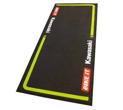 Bike It Kawasaki Garage Mat Official MX2 Motocross Race Team Pit Mat 190x80cm
