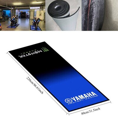 for Yamaha Motorcycle Pit Garage Floor Mat Carpet Anti-slip Motocross Supercross