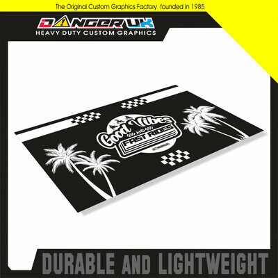 MOTOCROSS ENDURO PIT BIKE FLOOR GARAGE ENVIRONMENTAL MAT GOOD VIBES FAST RIDES
