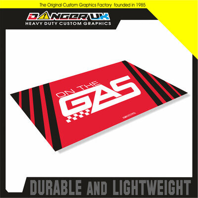 MOTOCROSS ENDURO PIT BIKE FLOOR GARAGE ENVIRONMENTAL MAT ON THE GAS