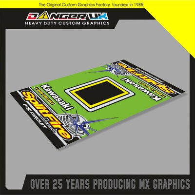 MOTOCROSS BIKE PADDOCK GARAGE PIT MAT FACTORY SPLITFIRE KX