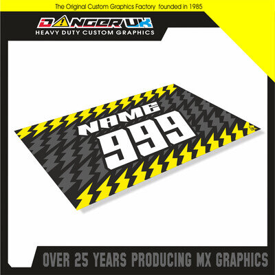 BIKE MAT CUSTOM MOTOCROSS MX ENDURO PIT BIKE FLOOR GARAGE MAT ADD NAME NUMBERS