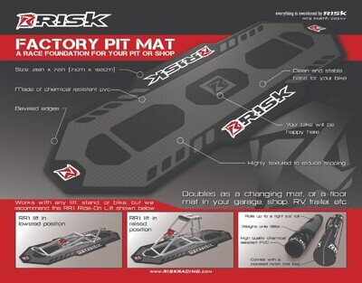 Risk Racing Factory Pit mat Motocross MX ENDURO Pits Mat MXGP