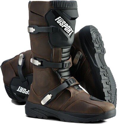 Fusport Simpson Adventure Motorcycle Desert Boots - Brown