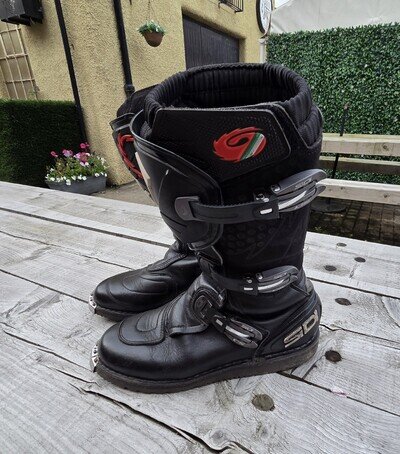 Sidi Discovery Rain adventure motorcycle boots Enduro Courier UK 10 motorbike