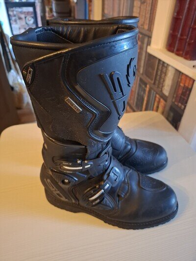 Goretex Sidi Size 9 Black Motor Bike Boots Excellent Condition Adventure 2