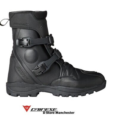 RST Adventure-X Mid Waterproof Boots Black Touring Urban Adventure Motorcycle...
